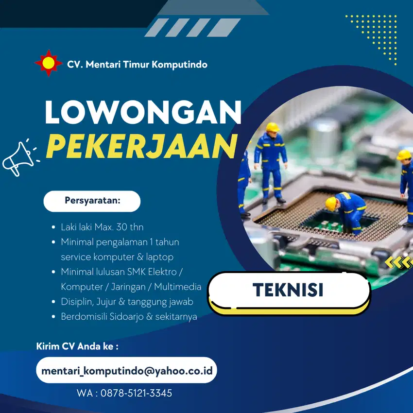 Lowongan Teknisi