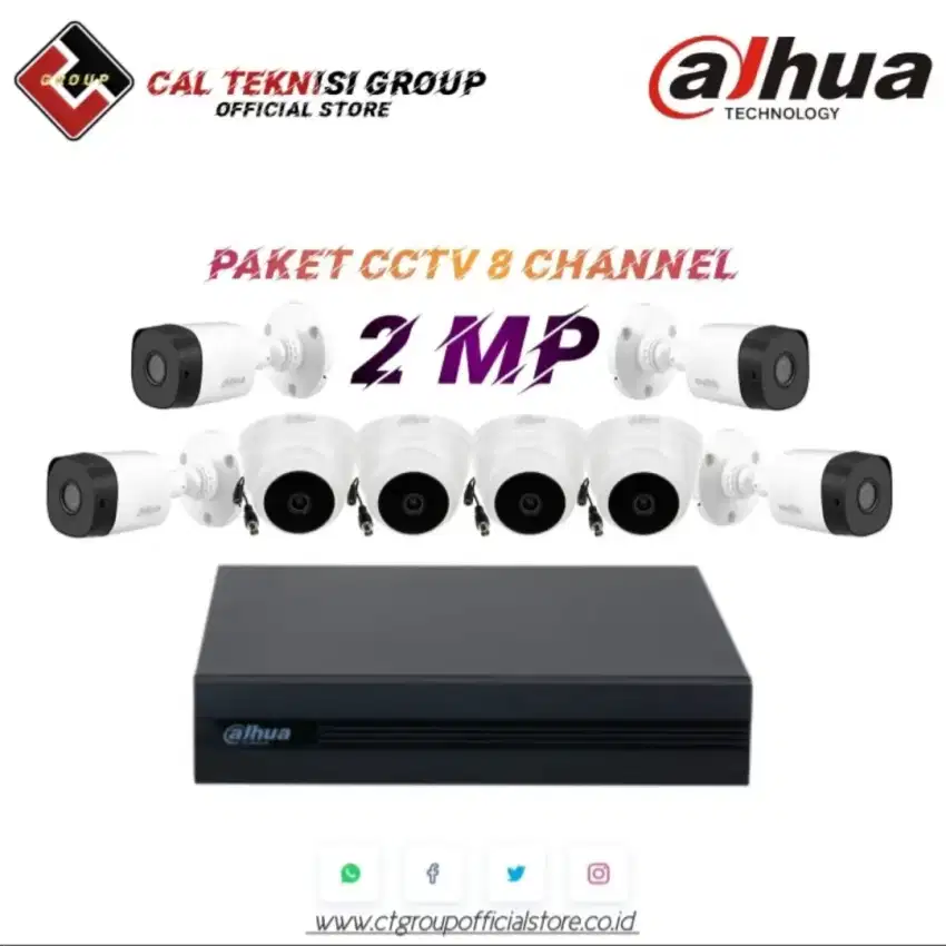 PAKET KAMERA CCTV + JASA PEMASANGAN