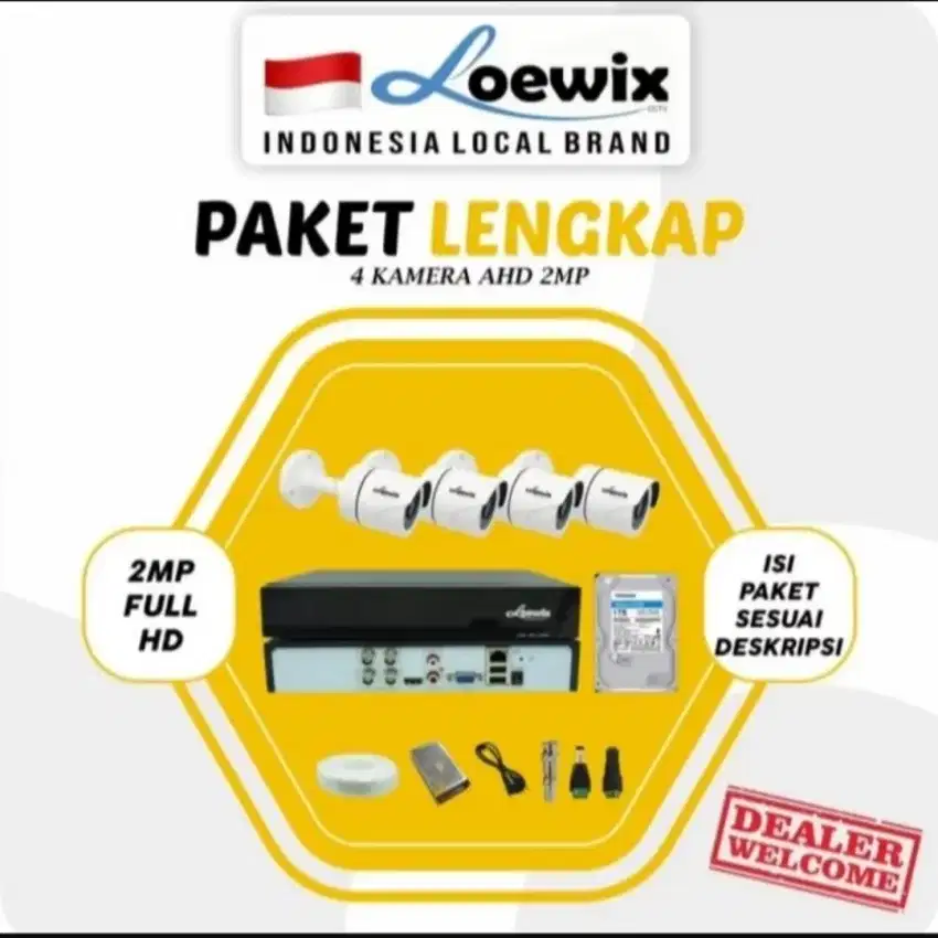 PAKET KAMERA CCTV + JASA PASANG