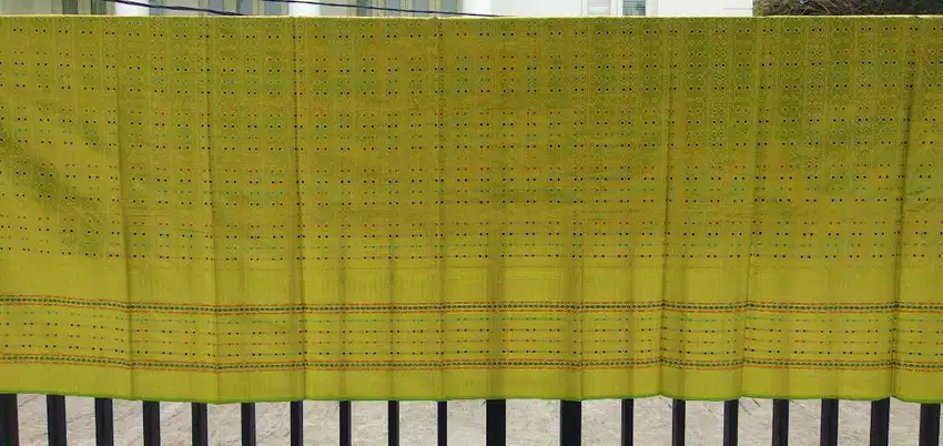 Kain Songket Makasar + selendang- Hijau Muda