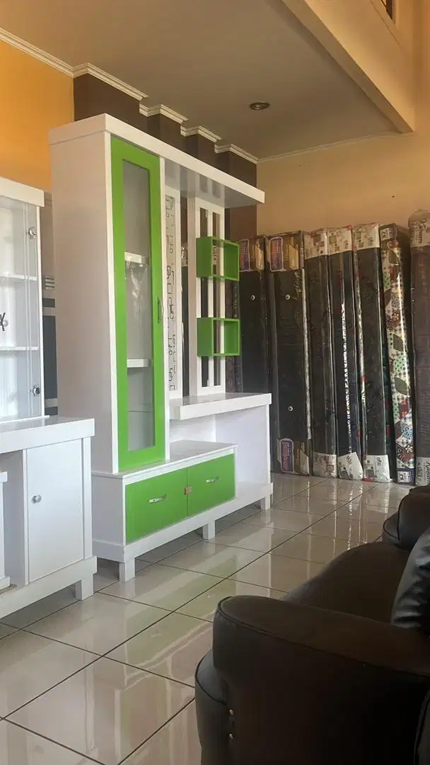 Promo rak tv sekat kayu