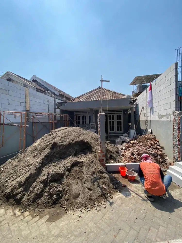 Pasir koral bata semen abu batu sirtu tanah taman