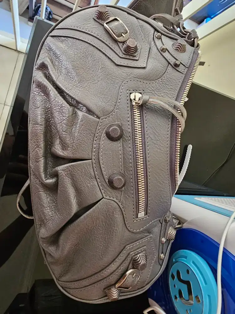 Balenciaga Le Cagole Small not XS Gray Lambskin