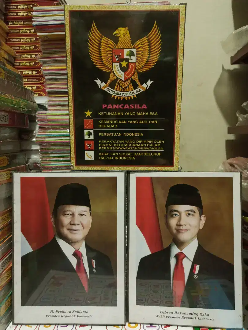 Poster Bingkai Presiden Wakil Garuda