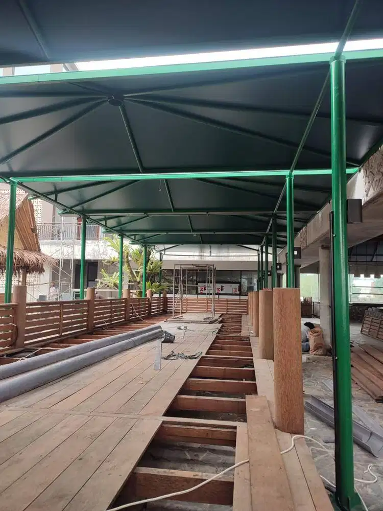 pusat pemasangan kanopi murah atap membran bergaransi