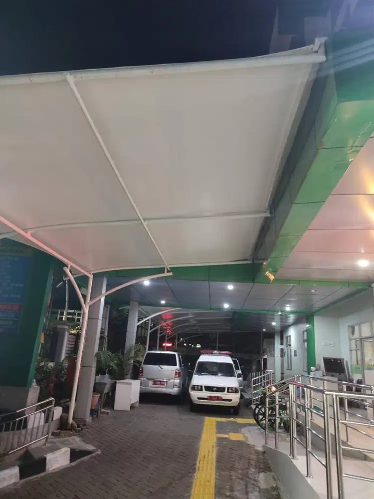 pemasangan kanopi membran murah bergaransi bahan anti jamur