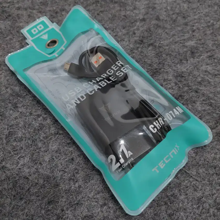 Charger Tecnic CHR-074M 2.1A micro usb - Baru Garansi Resmi