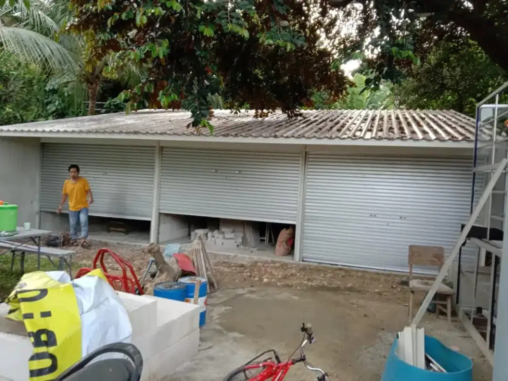 Rolling door folding gate kusen almunium