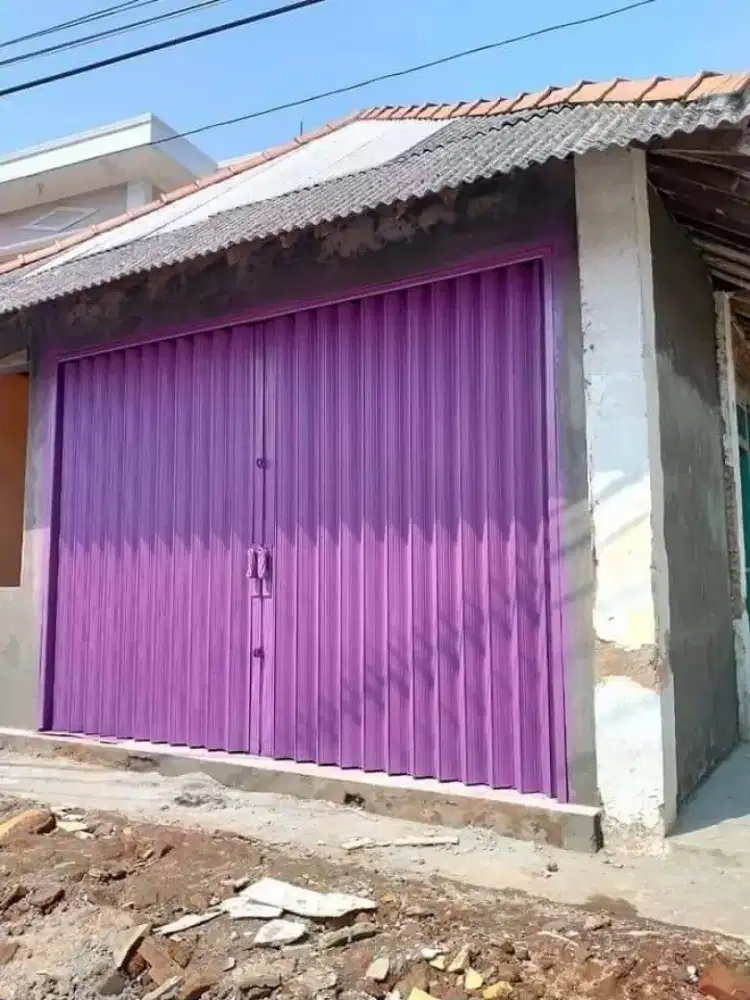 Rolling door folding gate almunium murah