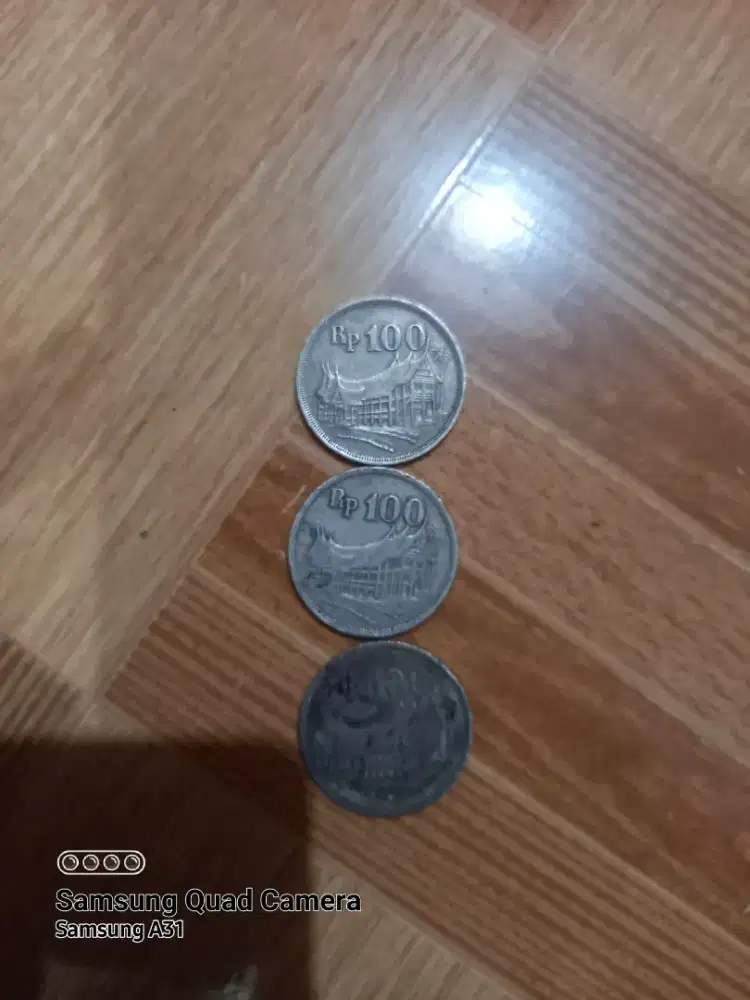Uang koin Rp.100 periode catak 1973