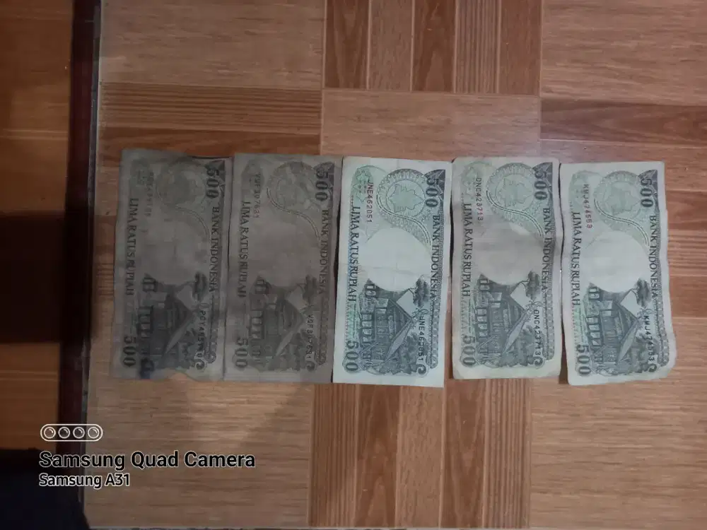 Uang kertas Rp.500 gambar orang utan periode cetak 1992