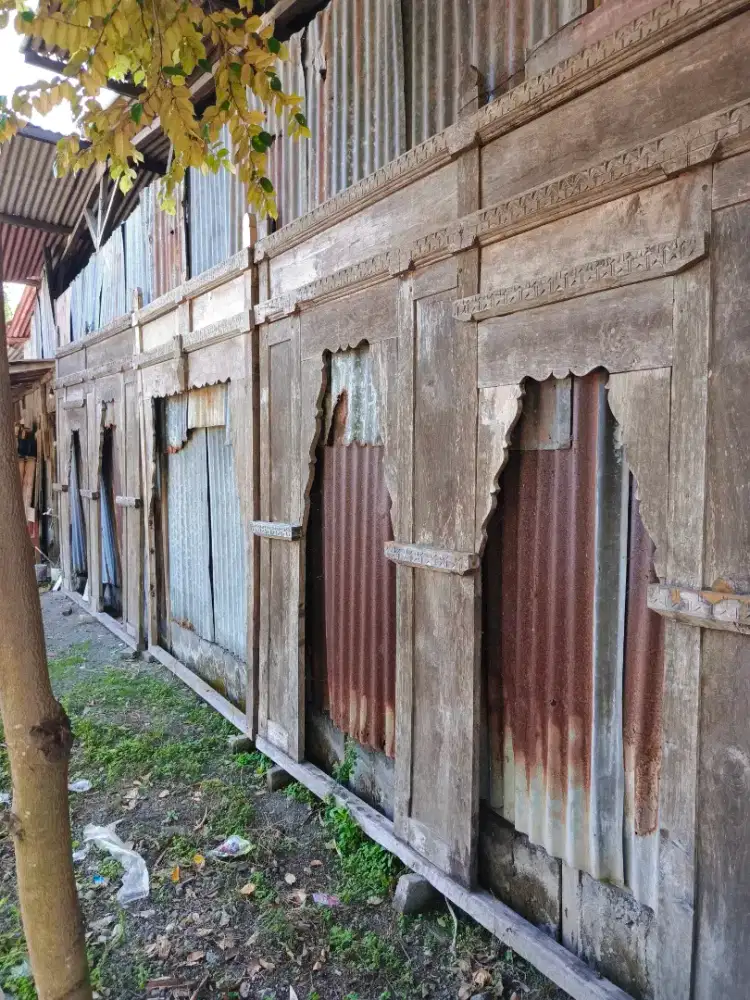 Gebyok jati lawasan model pantura 1 set