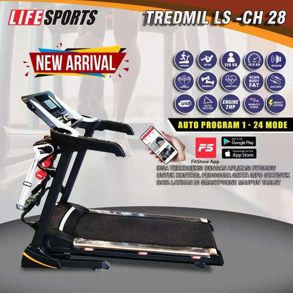 Treadmill Elektrikk Lifesports CH28