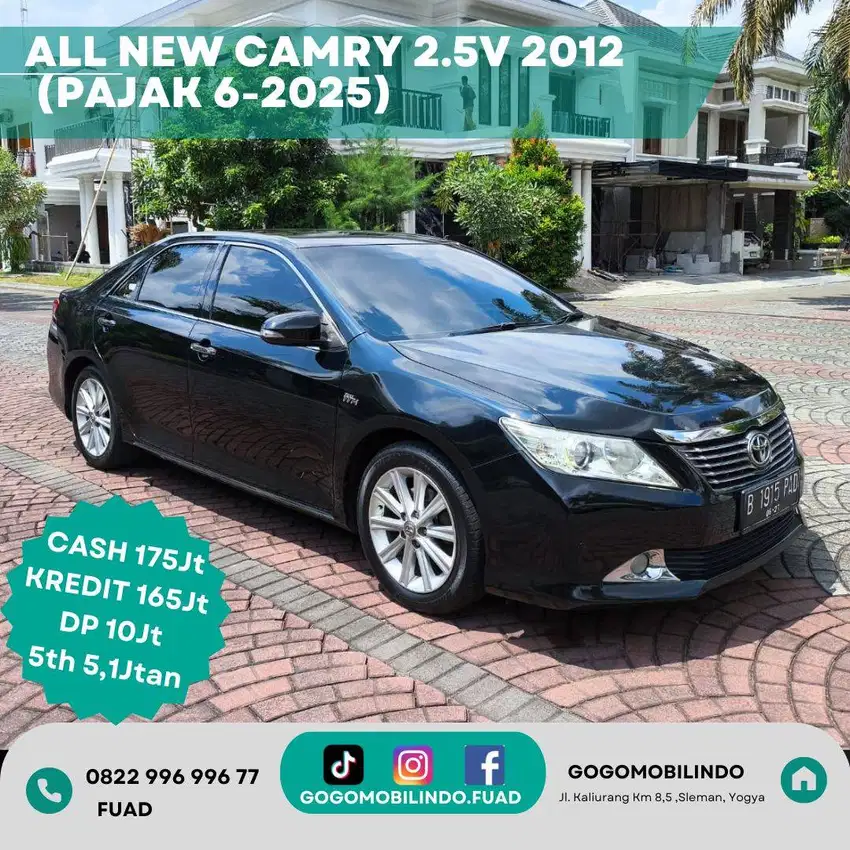 ALL NEW CAMRY 2.5V MATIC 2012 (pajak juni 2025)