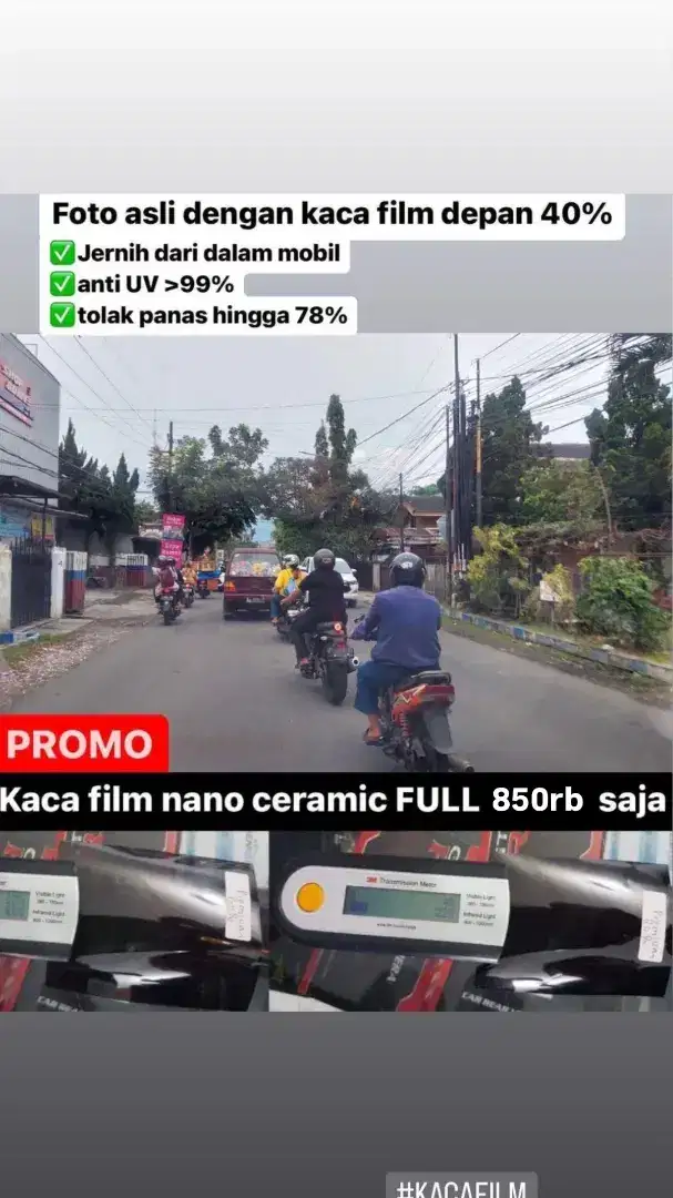 Kaca film nano ceramic anti panas