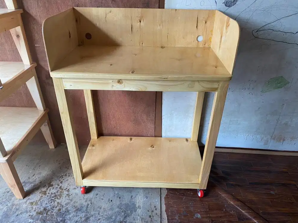 Meja kompor meja jualan pake roda