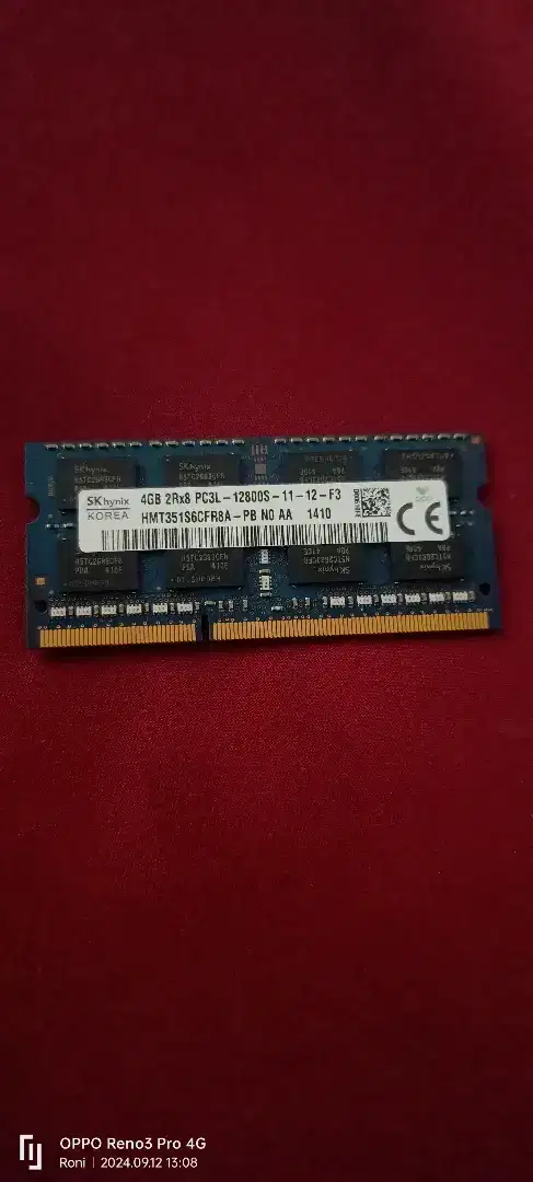 memori laptop 4giga ddr3 sippp