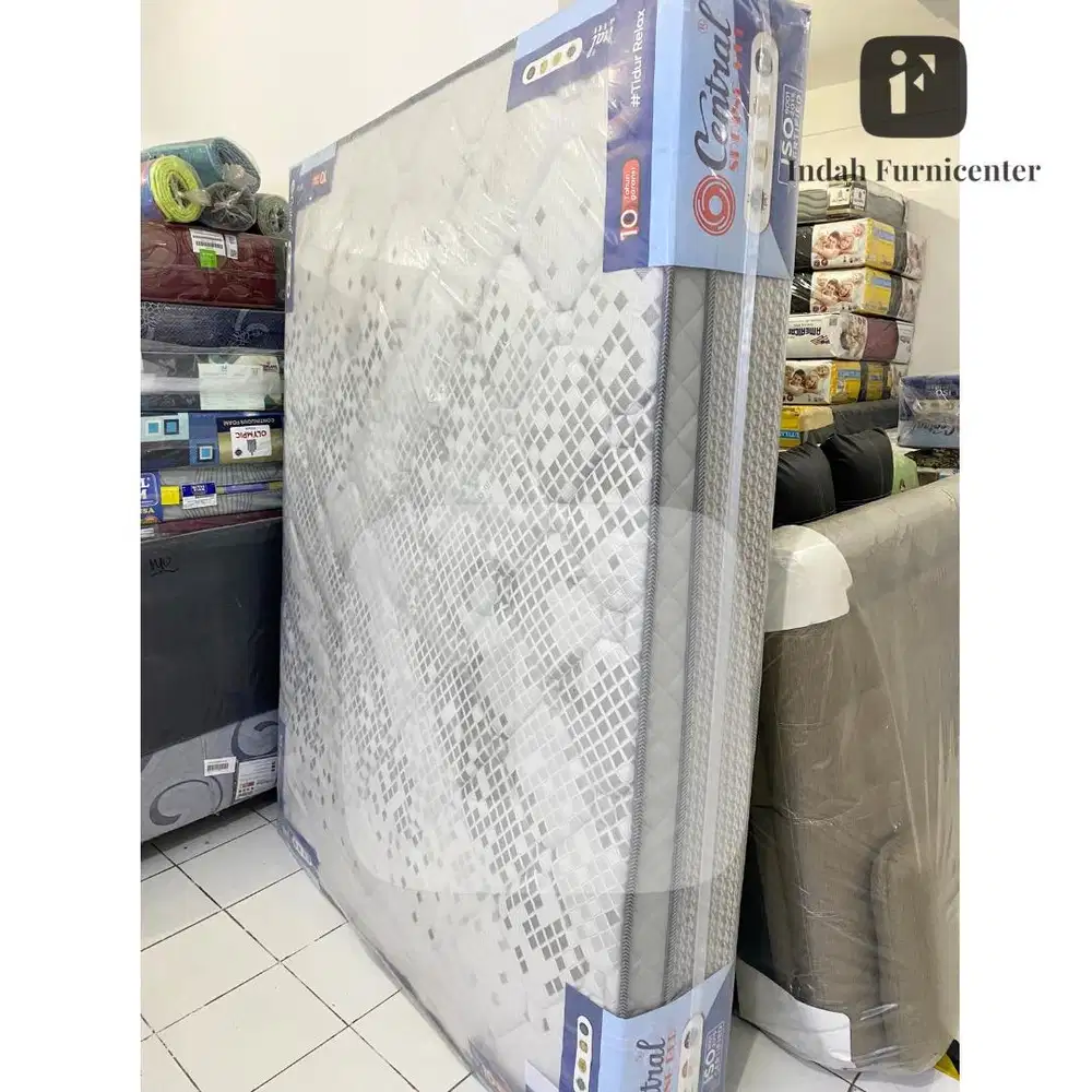 Spring bed central stigma plus top empuk tebal 120 x 200 matress baru