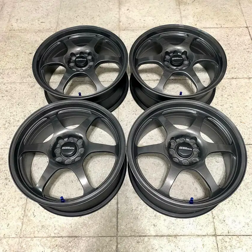 5Zigen RSX-6 Ring 17 4x100 4x114 Velg Ori Original Japan Jepang R17