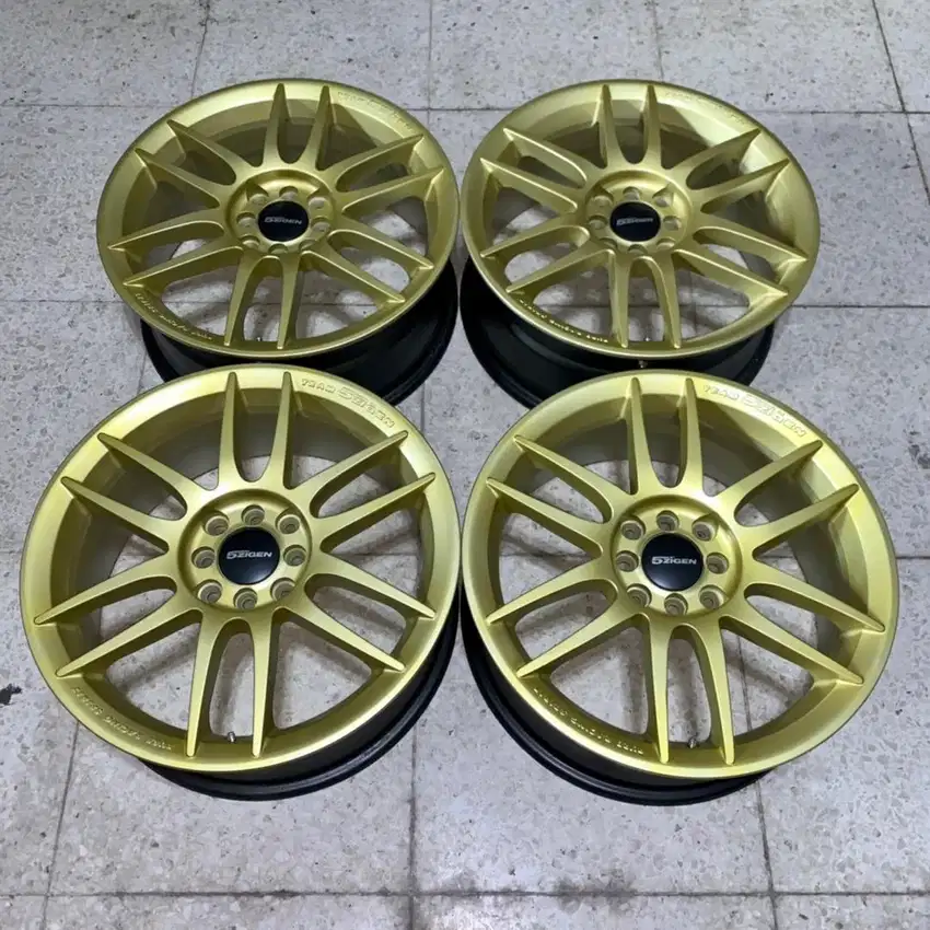 5Zigen MK6 Ring 17 4x100 4x114 Velg Ori Original Japan Jepang JDM R17