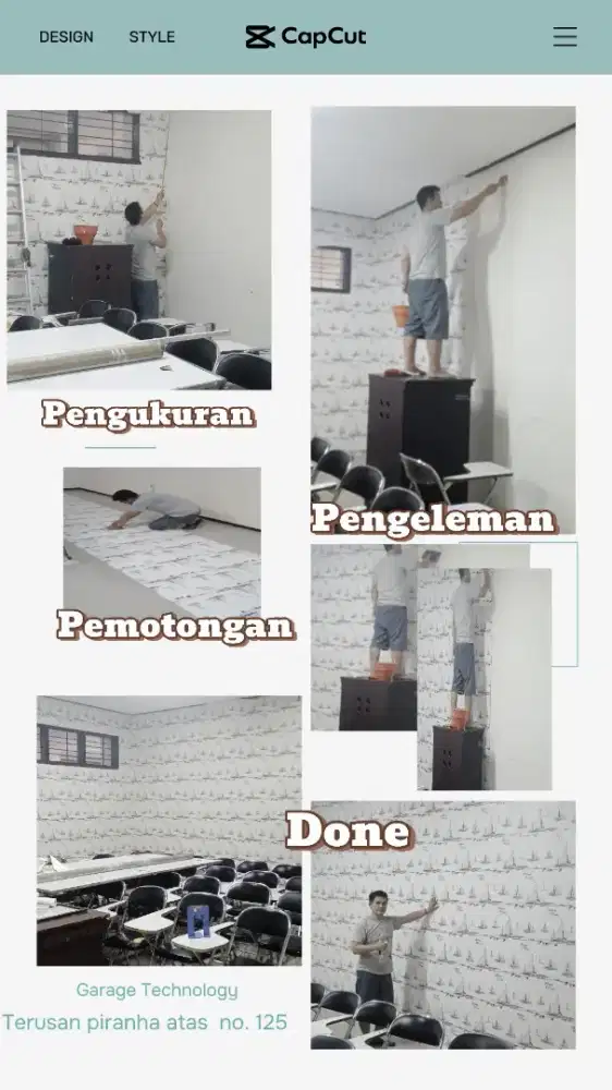 Pasang wallpaper vinyl