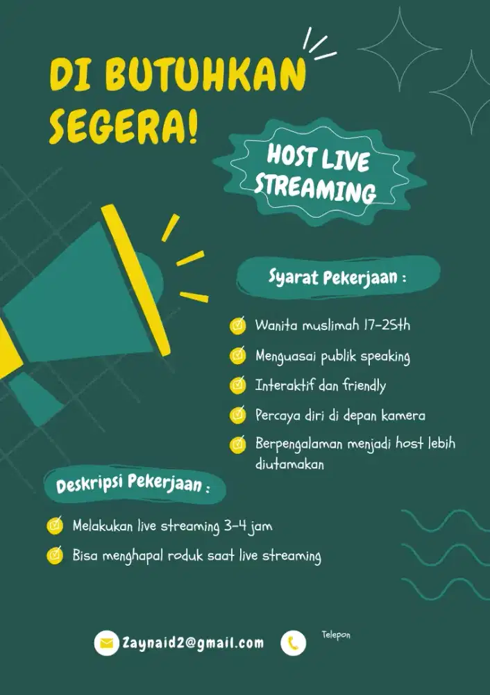 Lowongan kerja Toko Baju