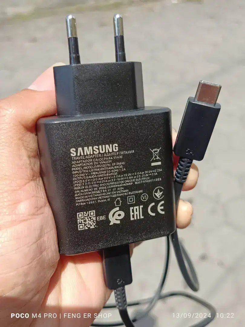 Charger Ori Samsung 45W ( SUPER FAST CHARGING )