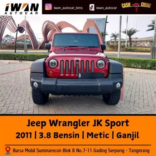 JEEP WRANGLER JK SPORT 3.8  MATIC 2011 BENSIN KOLEKTOR ITEM !!!