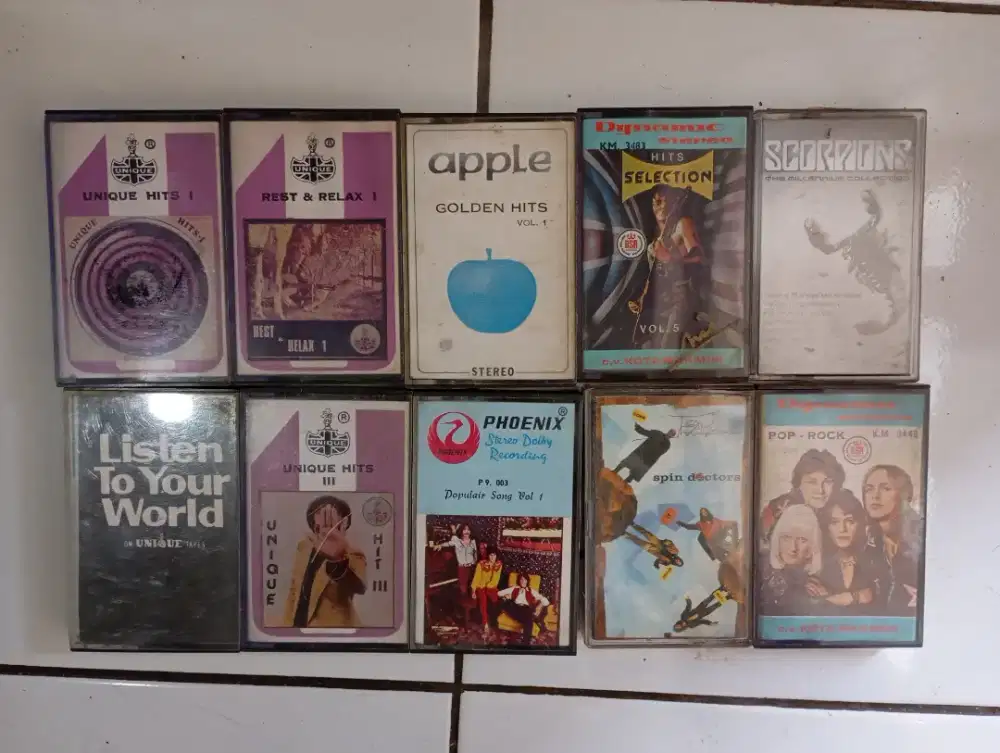 10 kaset antik masih mulus