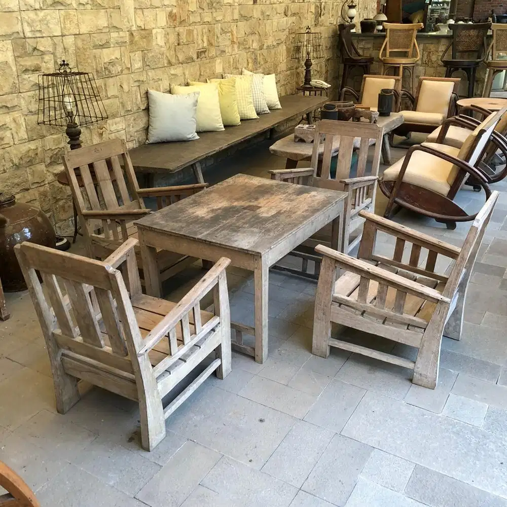 Set Kursi Primitifan full Jati Antik