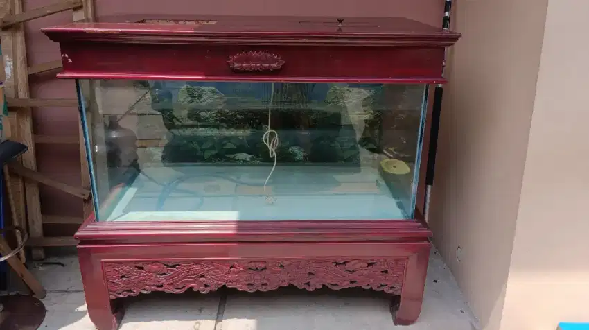 Aquarium besar kayu jati MURAH