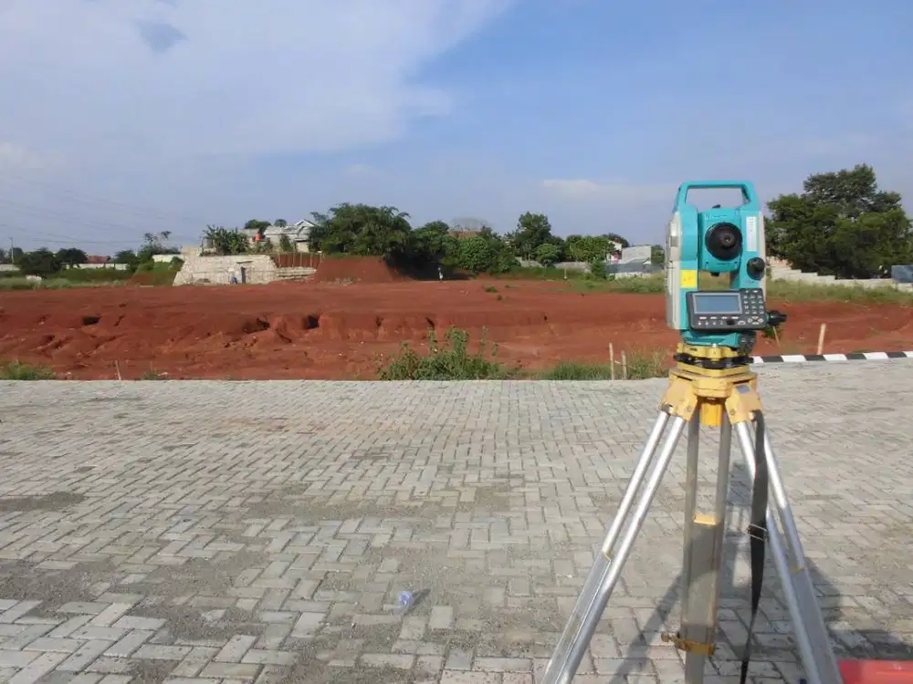Total Station GPS Geodetic Waterpass Maping Jalan Perumahan