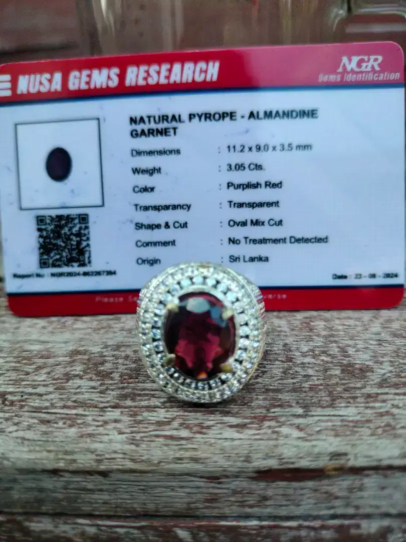 Almandine garnet