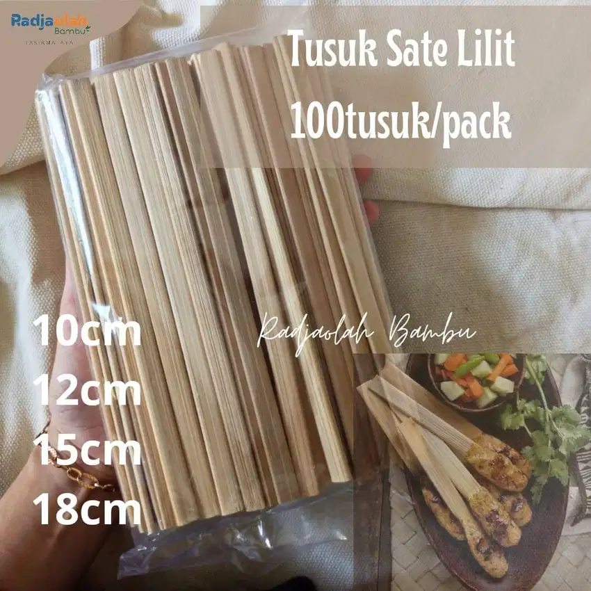Tusuk Sate LILIT / Tusuk Sate KHAS BALI - 100tusuk/Pack