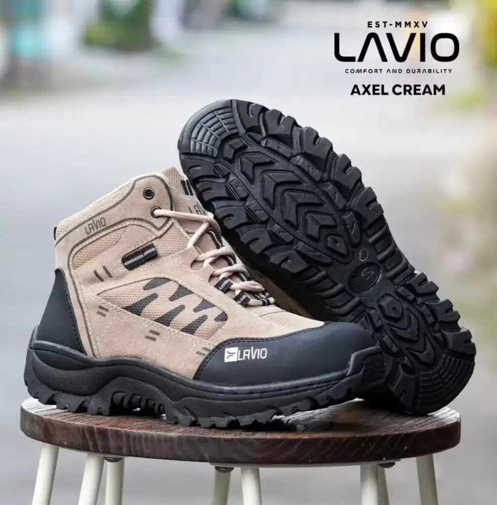 SEPATU SAFETY LAVIO BARU - ORIGINAL UJUNG SEPATU BESI