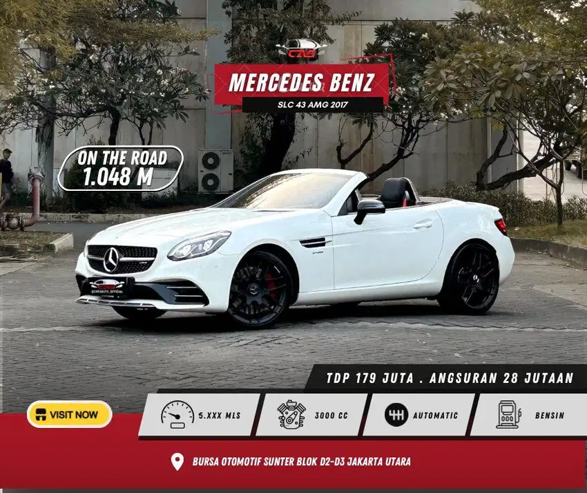 Rare MERCEDES BENZ SLC43 AMG 2017 / SLC200 Slk250 C43 430i Convertible