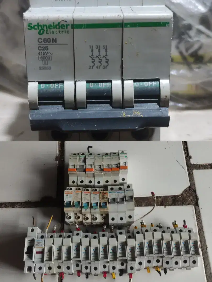 JUAL MCB LISTRIK 1 PHASE DAN 3 PHASE (35 BUAH)