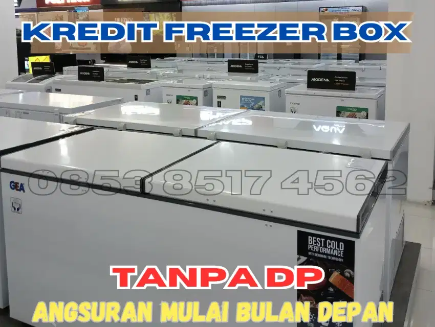 KREDIT FREEZER BOX || TANPA DP || ANGSURAN MULAI BULAN DEPAN