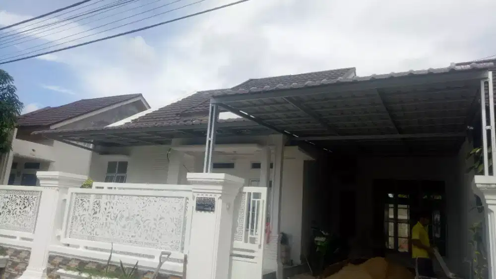 Kanopi baja ringan minimalis modern 160rb tuan rumah terima beres