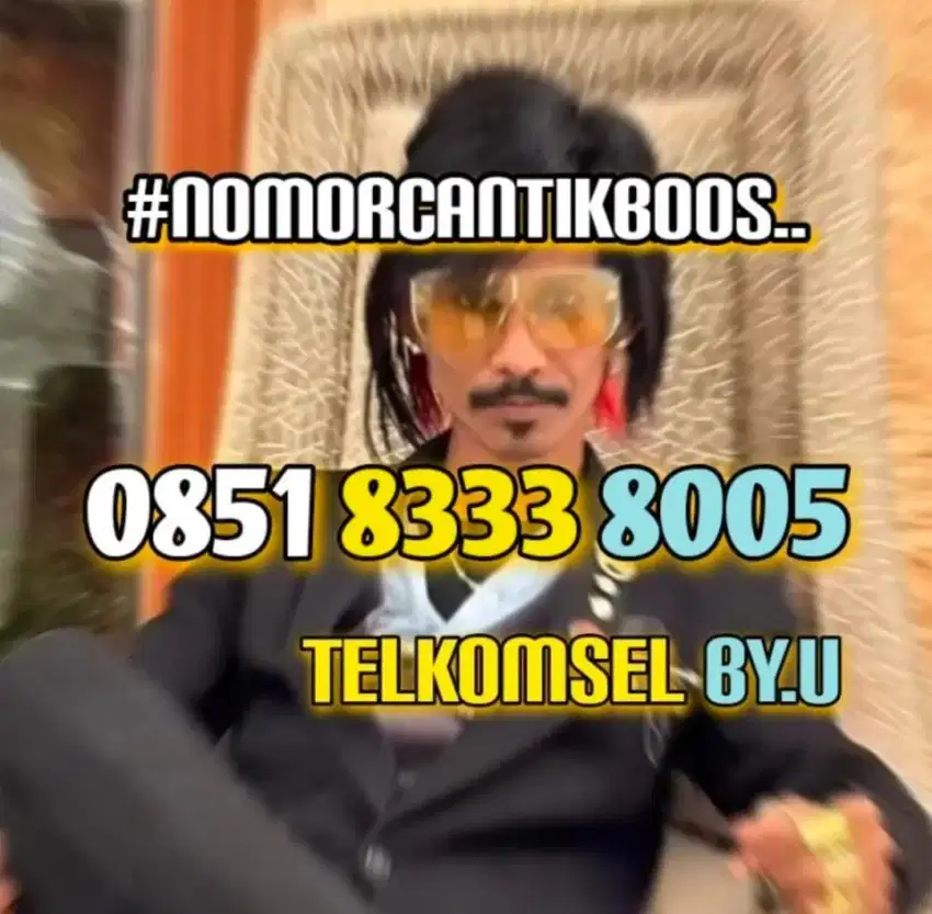 (bisa COD) Nomor Cantik Kartu TELKOMSEL by.U byU HOKI BOOS 8005