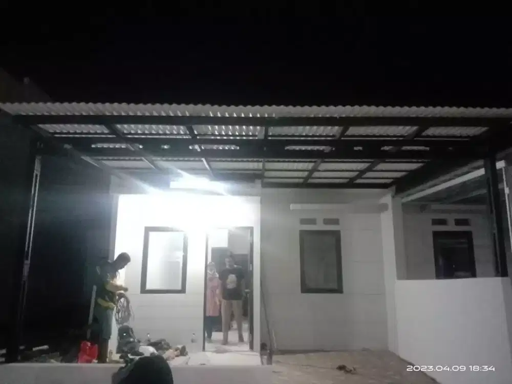 Jasa pasang Kanopi,Canopi,Carport Baja Ringan Atap Alderon Dll