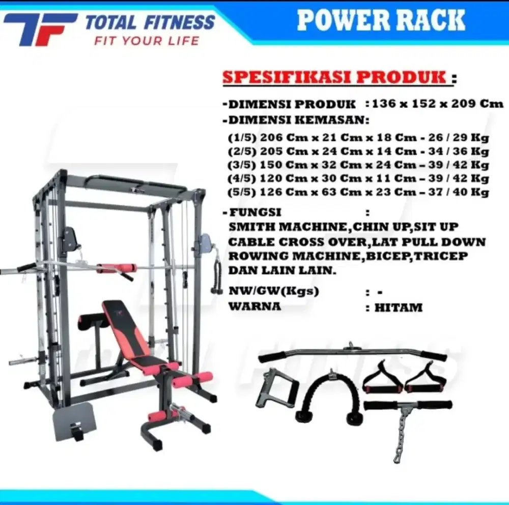 Power Rack Total Fitness TL-022