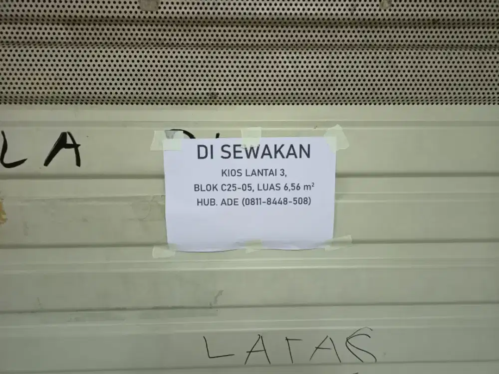 Sewa Kios Thamrin City