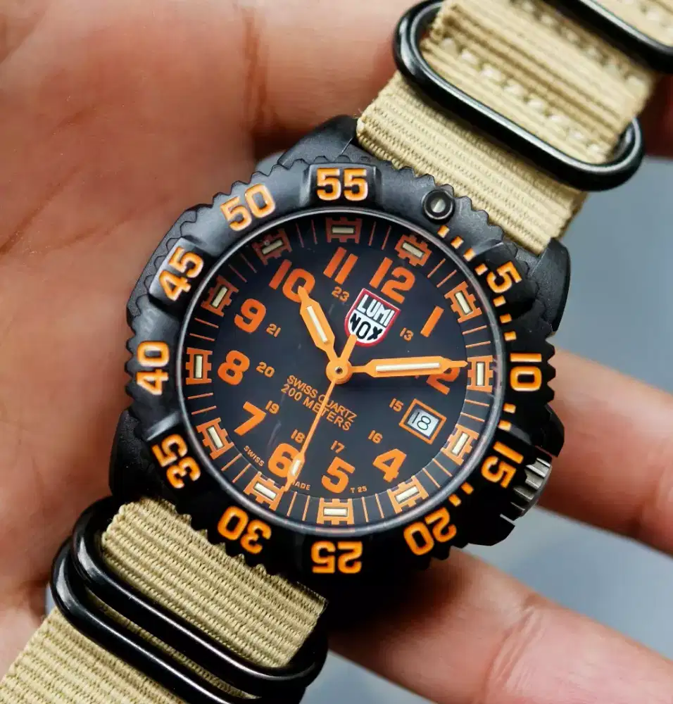 jam tangan gahar Luminox Navy Seals Colormark Orange ref.3059