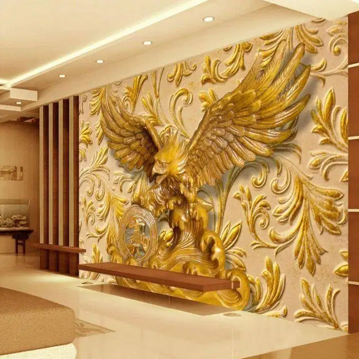 Pesan wallpaper dinding 3d custom toko jual dan pasang gorden murah