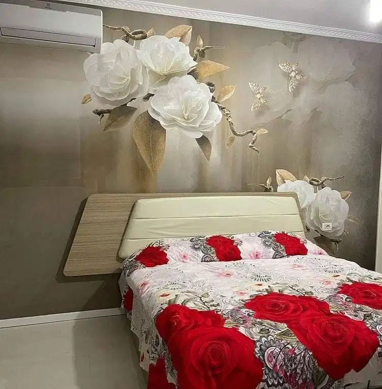 Jual gorden hordeng gordyn tirai jendela wallpaper dinding 3d custom