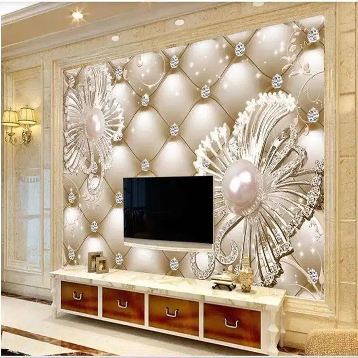 Jual gorden hordeng gordyn tirai jendela wallpaper dinding 3d custom