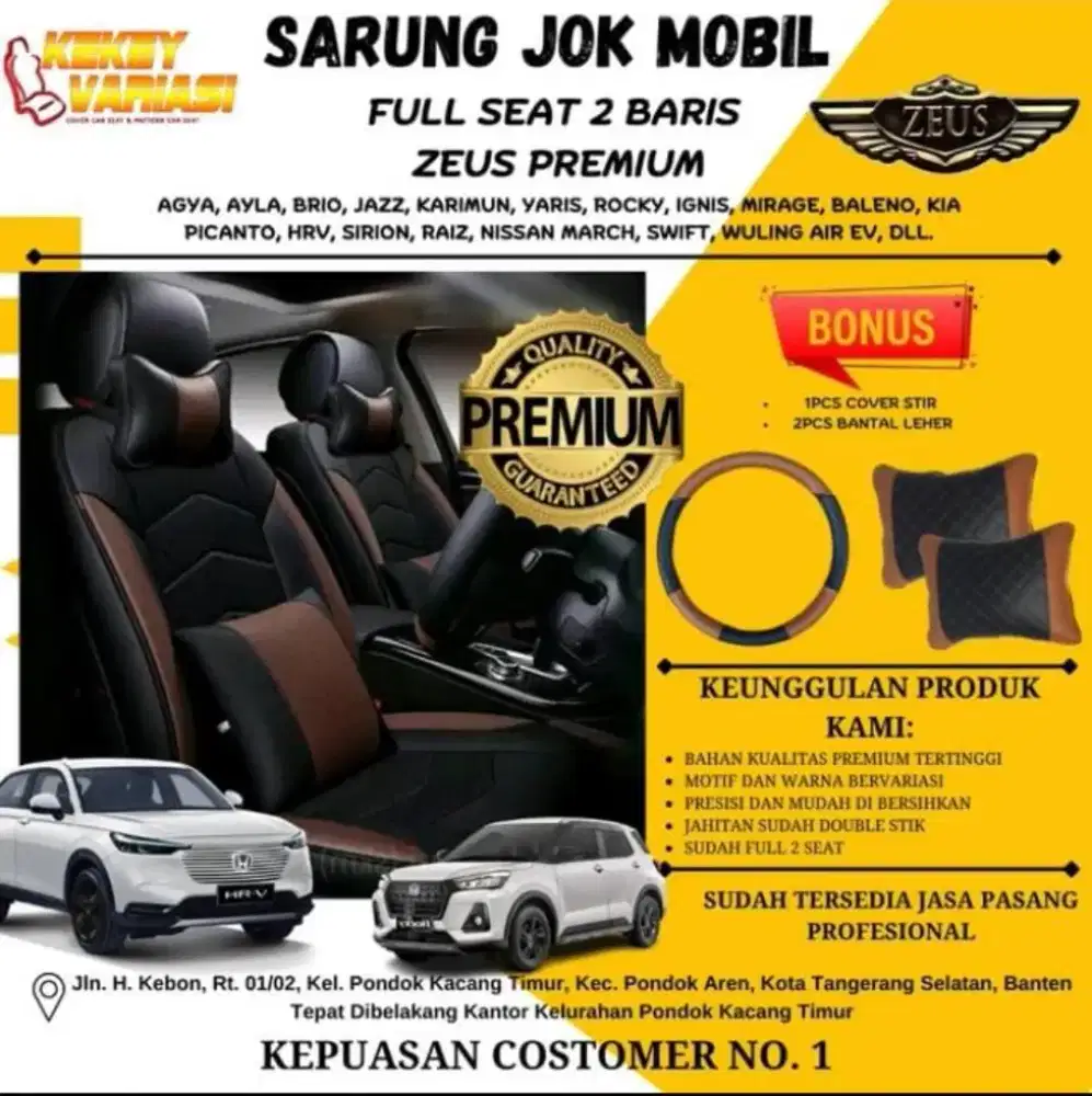 SARUNG JOK MOBIL MURAH