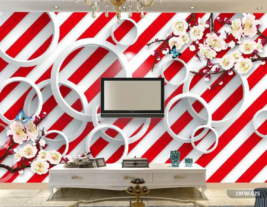 Pesan wallpaper dinding 3d custom toko jual dan pasang gorden murah