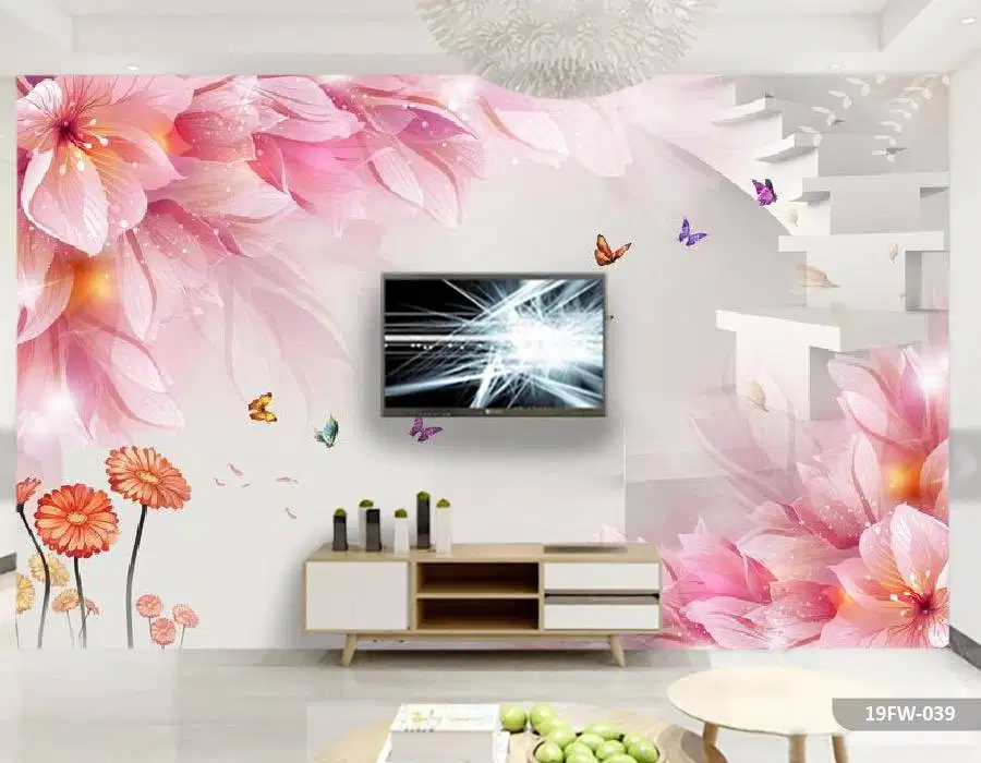 Pesan wallpaper dinding 3d custom toko jual dan pasang gorden murah